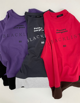 ブラックリストレタリングレイヤードTシャツ