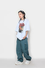 スナップワイドカーゴパンツ / Snap Wide Cargo Pants
