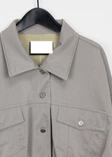 バルーンクロップクラックジャケット/Balloon Crop Crack Jacket (2color)