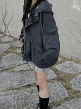 ユニセックスピグメントビンテージミリタリージャケット / Unisex pigment Vintage military jacket