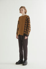 MULTI BLOCK SWEATER CAMEL (6613774991478)