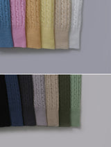 Colorful Twist Knit Cardigan (13color)