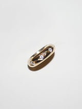 RHOMBUS CARVED RING (THICK/GOLD)