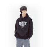 R.D刺繍ロゴフーディー / R.D embroidery logo hoodie - black