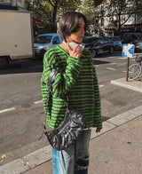 トリルストライプモヘアニット (2 color)