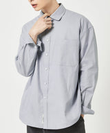 スタンダードステッチリネンシャツS74/Standard Stitch Linen Shirt S74 Gray