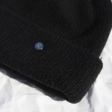 denim patchwork watch cap (black)