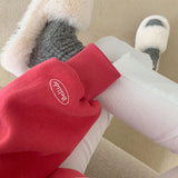 [Bellide made/fleece-lined wool] Berrygood fleece-lined wool embroidery hoodie