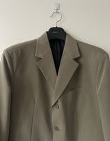 French 3 button set up blazer