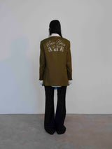 Olive Green Sleeve Layered Jacket (6635881758838)
