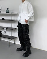 CR ラミネーティングクロップドジャケット / CR Laminating Cropped Jacket (2 colors)
