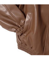GB Synthetic Leather Hidden Jacket (Brown)