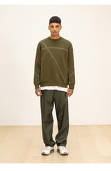 ラムスキンカーブラインパンツ/LAMSKIN CURVED LINE PANTS