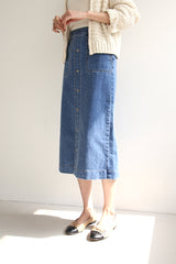ローザデニムスカート / ROSA DENIM SK / H LINE SKIRT