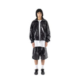 Cロゴワンタックサテンショートパンツ / C LOGO ONE TUCK SATIN WIDE SHORT PANTS