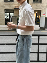 リオツータックワイドデニムパンツ / Rio Two-Tuck Wide Denim Pants (4 colors)