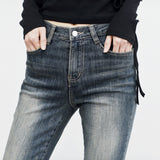Slant Slit Bootcut Pants