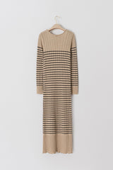 ストライプアウトニットドレス / Stripe Out Knit Dress