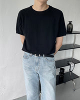 RO ウォッシャブルテンセルラグラン半袖ニット / RO washable tencel raglan short-sleeved knitwear (9 colors)