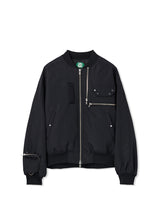 multi zipper bomber jacket