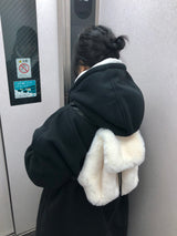 Furry mini back pack