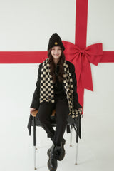 CHECKERBOARD MUFFLER BLACK (6639327608950)