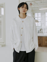 unisex duffle jacket white