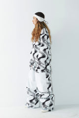 ウェーブベルベットスーパーワイドボックスパンツ / BSR2223FWPT016 ZGZG WAVE VELVET SUPER WIDE BOX PANTS WHITE