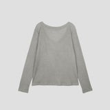 ソフトVTシャツ / SOFT V T-SHIRT, GRAY/ CHARCOAL