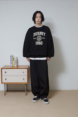 ゴールデン刺繡スウェット/Golden Emblem Sweatshirt (Black)