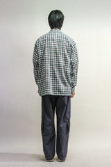 タータンチェックポケットシャツジャケット / TARTAN POCKET SHIRKET(SHIRTS JACKET)-PERMANENT GREEN