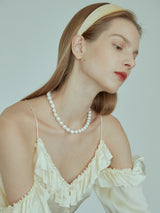 Butter Yellow Velvet Headband (6611846692982)