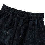Graphic Semi-Bootcut Pants [NAVY] (6674496618614)