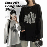 Blackout Boxy Long Sleeve Tee