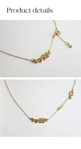 ヒュッゲライフスリムチェーンネックレス/Hygge life slim chain necklace (gold)