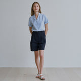 ストライプオープンカラーシャツ / Stripe open collar shirt
