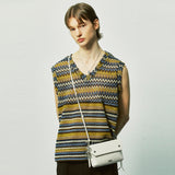 ハバナビーチニットベスト / havana beach knit vest yellow