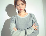 KNIT X TERRY COMBINATION POCKET TEE (Gray) / コンビネーションポケットTシャツ