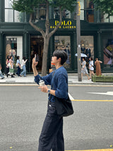 クボセミワイドローデニムパンツ / Kubo Semi-Wide Raw Denim Pants (2 colors)