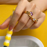 mushroom ring pink