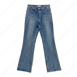 MOブーツカットオープンデニムパンツ/MO bootcut open denim pants