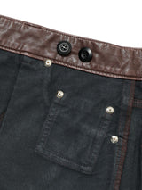 Pigment Vintage Vegan Leather SKIRT (BR)