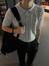 ASCLO Moody Twist Short Sleeve Knit (4color)