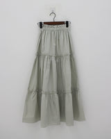 フリルカンカンロングスカート/Frill kangkang long skirt (3color)