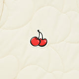 CHERRY BASIC QUILTING VEST [IVORY]