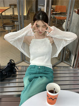 Sun Beach Cardigan Top Set