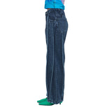 ツイストウィングワイドデニムパンツ / TWIST WING GRAY WIDE DENIM PANTS