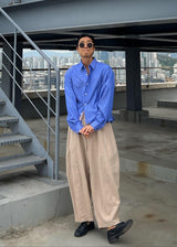 レイストライプクロップシャツ / Ray Stripe Crop Shirt 2COLOR