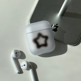 ブラック ブルー スター AirPods ケース マット