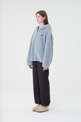 チェリーフリースフーディー付きジャンパー / CHERRY FLEECE HOODIE JUMPER [SKY]